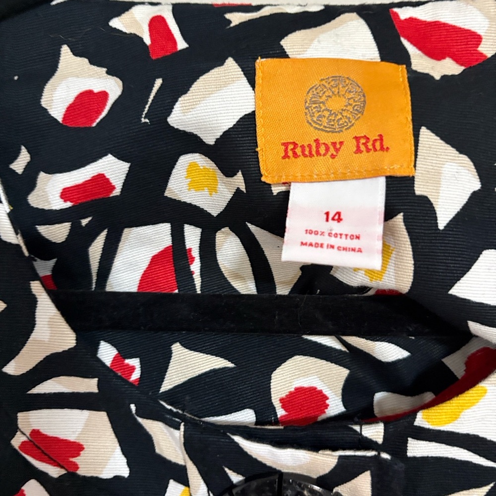 Ruby Rd Colorful Geometric Patterned Jacket - Picture 6 of 8